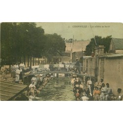 50 GRANVILLE. Les Soldats au Lavoir 1906