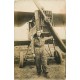 MILITARIA. Photo Cpa d'un Aviateur et son drôle d'engin. Avion à hélice...