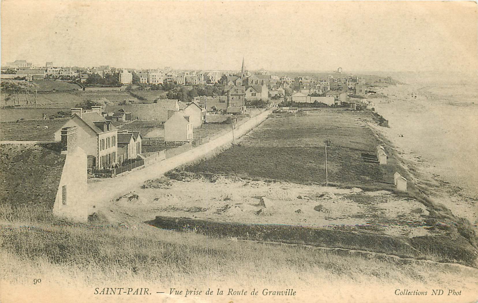 50 SAINT-PAIR-SUR-MER. La Route de Granville 1905