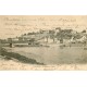 95 PONTOISE. Le Château et Péniche sous le Pont de fer 1903