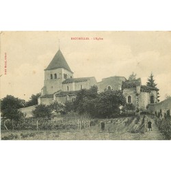 03 ESCUROLLES. L'Eglise et Enfants dans le Jardin potager