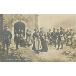 73 Sortie de Messe en Tarentaise. Salon 1901 par Castres avec Chasseurs Alpins 1901