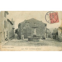 83 NANS. Jeune femme à la Fontaine du Perron 1907