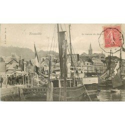 carte postale ancienne 14 TROUVILLE. Le Bateau Rapide du Havre 1907