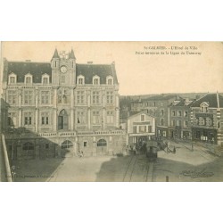 42 SAINT-GALMIER. Hôtel de Ville et Point terminus de la Ligne du Tramway