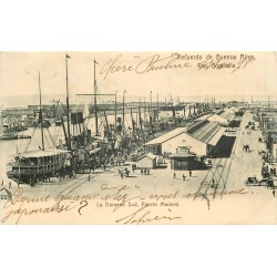 BUENOS AIRES. La Darsena Sud Puerto Madero vers 1903