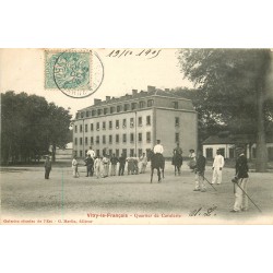 51 VITRY-LE-FRANCOIS. Militaires à la Caserne du Quartier de Cavalerie 1905