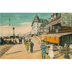 carte postale ancienne 14 TROUVILLE. Les Planches 1923