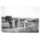 89 CHAMPIGNY-SUR-YONNE. Rare Photo carte postale chez Oncle Modeste 1905 + 2 petites photos cultivateur 1935