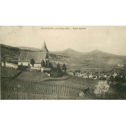 68 HUNAWIHR. Le Bourg, l'Eglise et les Vignes 1938