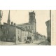 51 CHALONS-SUR-MARNE. Eglise et voiture ancienne rue Saint-Loup 1917