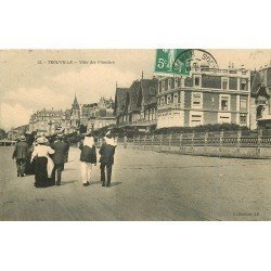 carte postale ancienne 14 TROUVILLE. Villa des Planches 1909