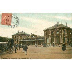 carte postale ancienne 14 TROUVILLE. La Gare