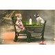 BONNE ANNEE. Bébé, Chien et biberon 1932