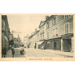 93 EPINAY-SUR-SEINE. Tapissier rue de Paris 1914