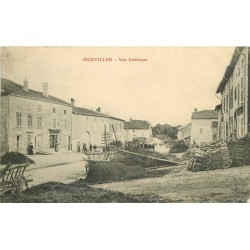 54 OGEVILLER. Vue intérieure du Village animée 1915