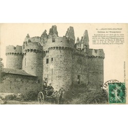 79 ARGENTON-CHATEAU. Attelage au Château de l'Ebaupinaye 1909