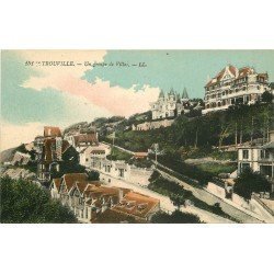 carte postale ancienne 14 TROUVILLE. Un groupe de Villas