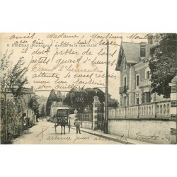 24 RIBERAC. Attelage pour livraison du pain Avenue de la Charouffie 1921