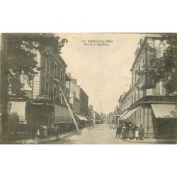 71 MONTCEAU-LES-MINES. Au Chat-Noir rue de la République 1918