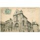 carte postale ancienne 02 SOISSONS. Ancienne Eglise Saint-pierre 1906. Restaurant Teffaine