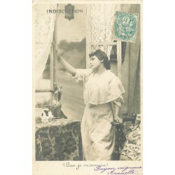 5 cpa FEMMES " INDISCRETION 1904 " voyeurisme