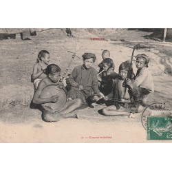 TONKIN. Concert ambulant au Viêt-Nam 1914