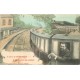 24 PERIGUEUX. Carte montage avec voyageur dans un Train 1907