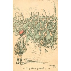 POULBOT. Militaires si j'étais grand... 1915