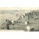 carte postale ancienne 14 TROUVILLE. La Plage à l'Heure du Bain 1906