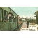 34 CETTE ou SETE. Carte surréaliste montage femme dans un train à la Gare 1910