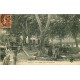 34 AGDE. Cabriolets et fontaine sur la Place de la Marine 1908