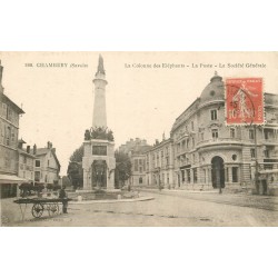 73 CHAMBERY. La Poste et Banque Société Générale 1916