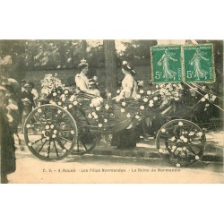 76 ROUEN. La Reine de Normandie aux Fêtes Normandes 1909