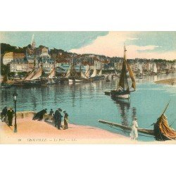 carte postale ancienne 14 TROUVILLE. Le Port LL 38