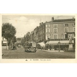 42 ROANNE. Grand Café de la Paix rue Jean-Jaurès 1940