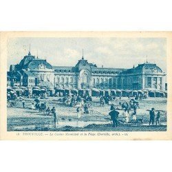 carte postale ancienne 14 TROUVILLE. Le Casino par Durville 1929