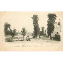 76 SAINT-VALERY-EN-CAUX. Cours de l'Ouest et Retenue vers 1900