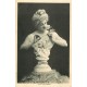 CARTE MONTAGE. Buste de femme sur socle " L'ODORAT " des cinq sens