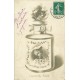 MONTAGE SURREALISME. Femmes dans un flacon de parfum 1911 le Laurier Rose