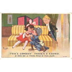 Illustrateur RIGHT. Two's company three's a crowd 1918