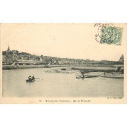 carte postale ancienne 14 TROUVILLE. Bac de Deauville 1907
