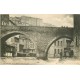 63 THIERS. Personnages sous le Pont de Seychalles vers 1900