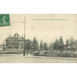 59 LILLE. Pont et Avenue de l'Hippodrome