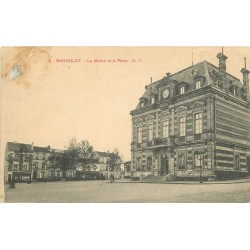 93 BAGNOLET. Place de la Mairie et la rue Marceau à gauche