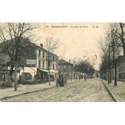 93 BAGNOLET. Restaurant Riquier " Aux Acacias " 84 rue de Paris 1917 rue disparue de nos jours...