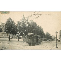 93 BAGNOLET. Tramway Place de la Mairie 1906