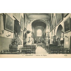 93 BAGNOLET. Intérieur de l'Eglise Saint-Gilles Saint-Leu