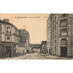 93 BAGNOLET. Boulangerie et Café de l'Hôtel de Ville rue du Progrès 1916 (défaut)