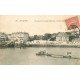 carte postale ancienne 14 TROUVILLE. Passage du Bac pour Deauville 1905 à Marée basse